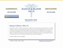 Tablet Screenshot of bassanbloom.com